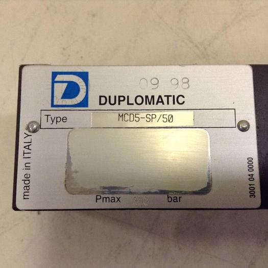 Used DUPLOMATIC Valve MCD5-SP/50 #80039