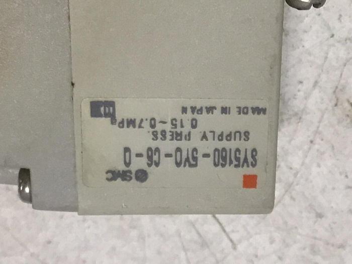 Used SMC Solenoid Valve SY5160-5Y0-C6-0 #124201