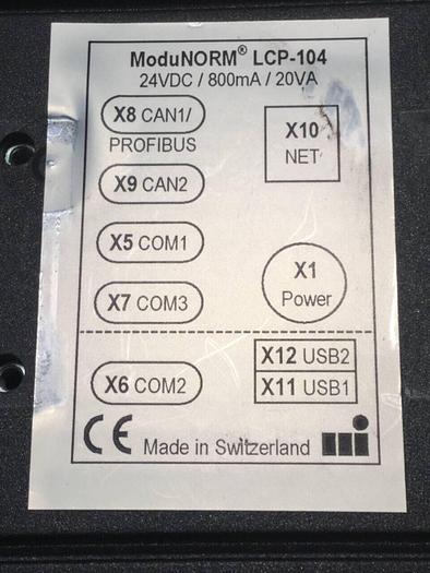 Used MIKRAP Operator Interface LCP-104 Used
