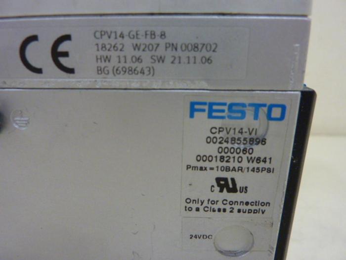 Used FESTO Valve Terminal CPV14 CPV14-VI #61202