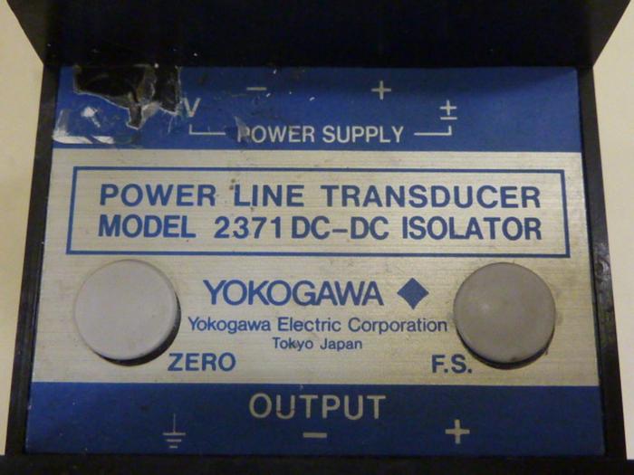 Used YOKOGAWA Power Line Transducer 2371 DC-DC ISOLATOR #65693