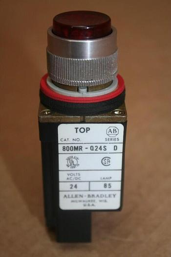 Used ALLEN BRADLEY Indicator Light 800MR-Q24S RED #30412 DNL SCRAPPED