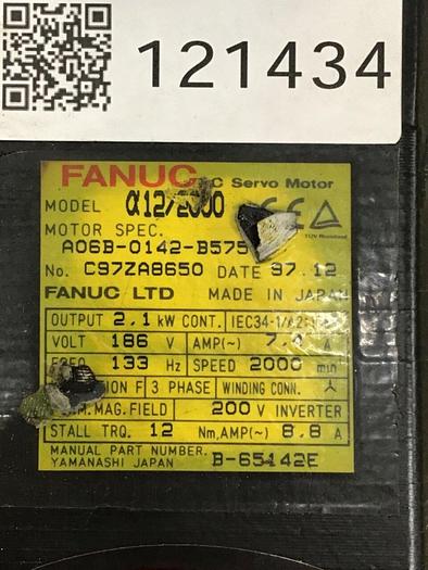 Used FANUC AC Servo Motor A06B-0142-B575 Used