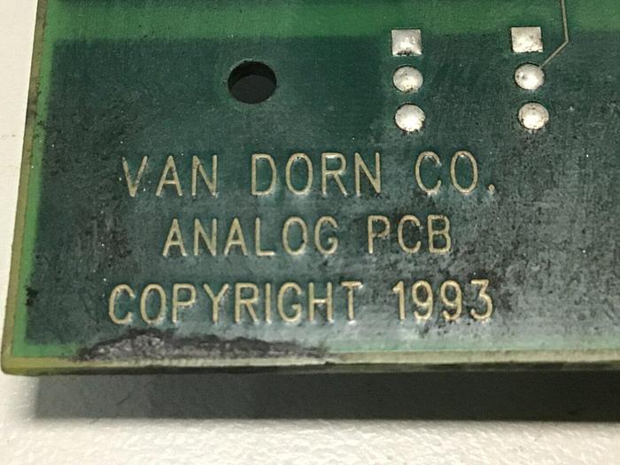 Used VAN DORN Analog Circuit Board 330025 PC330-025 Used