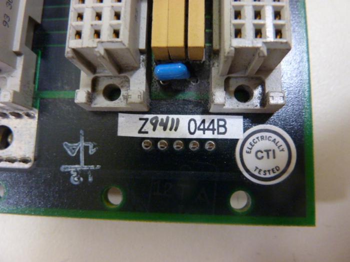 Used CTI Van Dorn Control Rack Board CTI 605 Z9411044B #51529