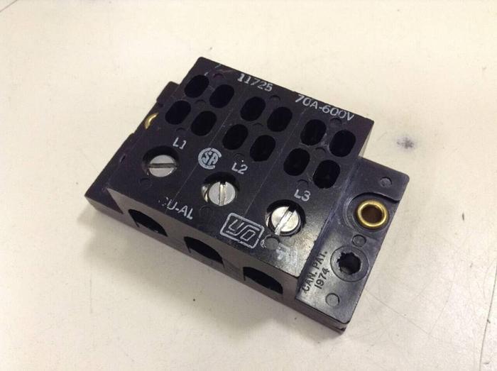 Used USO Power Distribution Block 3 Pole 11725 #87239