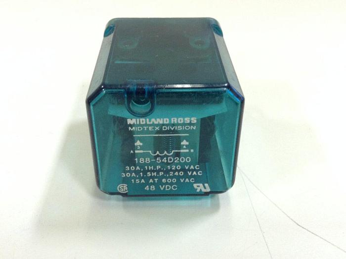 Used MIDTEX Relay 188-54D200 #76466