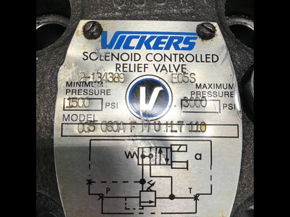 Used VICKERS Valve CG5060AFMUHL7110 #134269