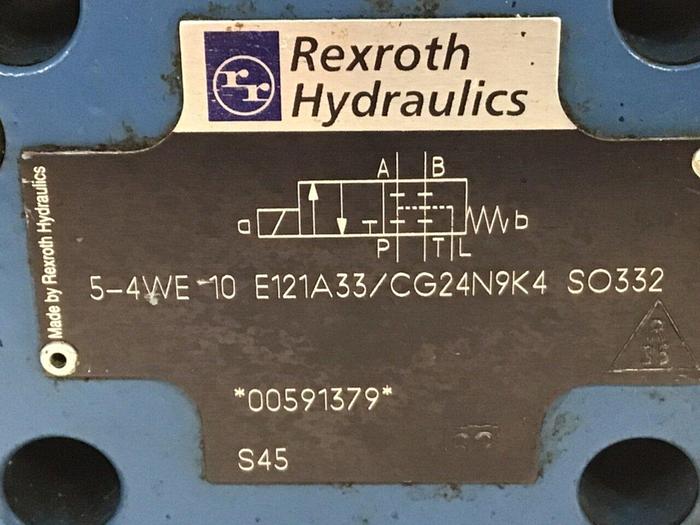 Used REXROTH Valve 54WE10E121A33/CG24N9K4 SO32 #137969