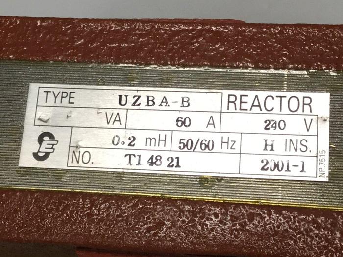 Used YASKAWA ELECTRIC Reactor UZBA-B #102904