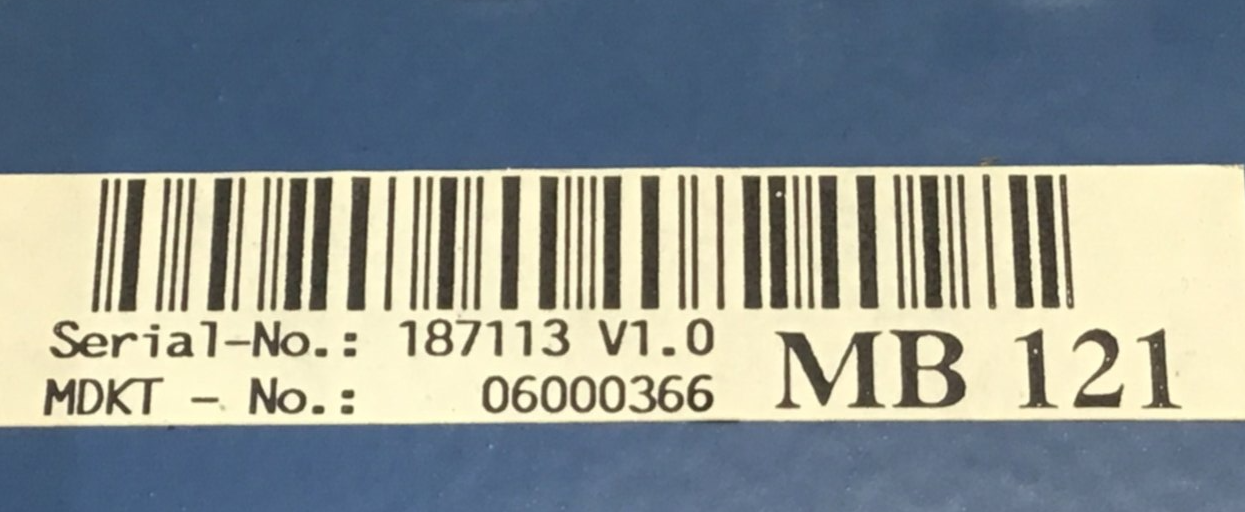 Used MANNESMANN DEMAG 06000366 BackPlane MB 121 USED