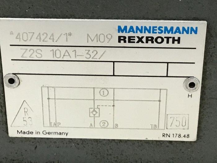 Used REXROTH Valve Z2S10A132 #126011