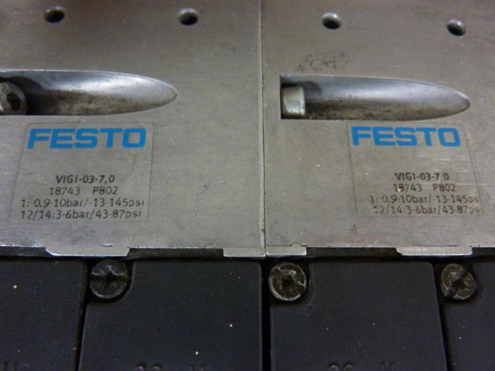 Used FESTO Control Block w/ Valves IFB8-03 #52789