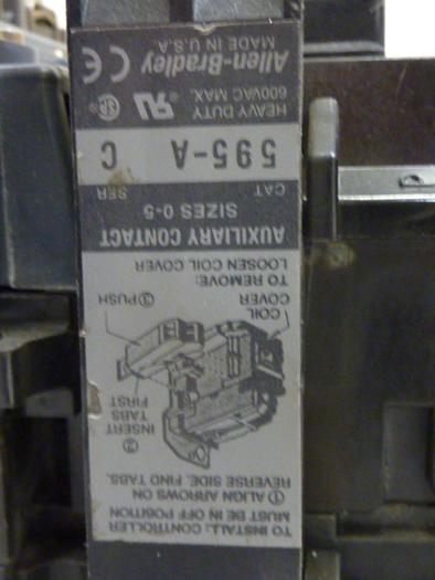 Used ALLEN BRADLEY Starter Size 1 509-BOD SER B W38 #55229