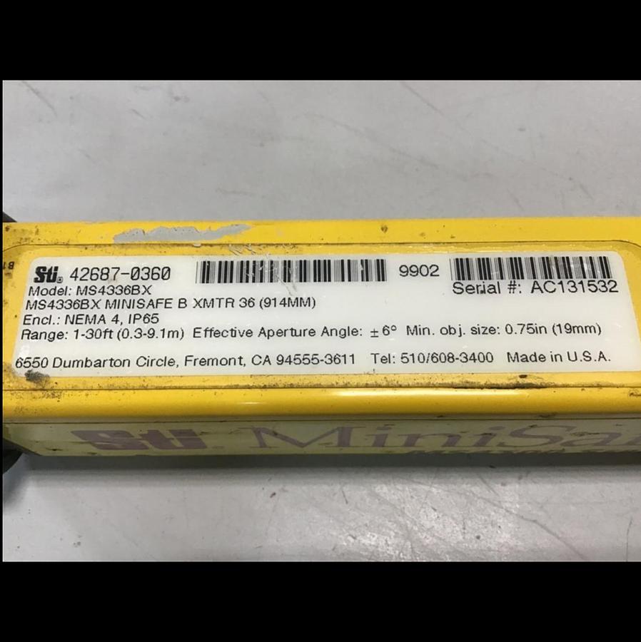 Used STI Light Curtain Transmitter MS4336BX Used