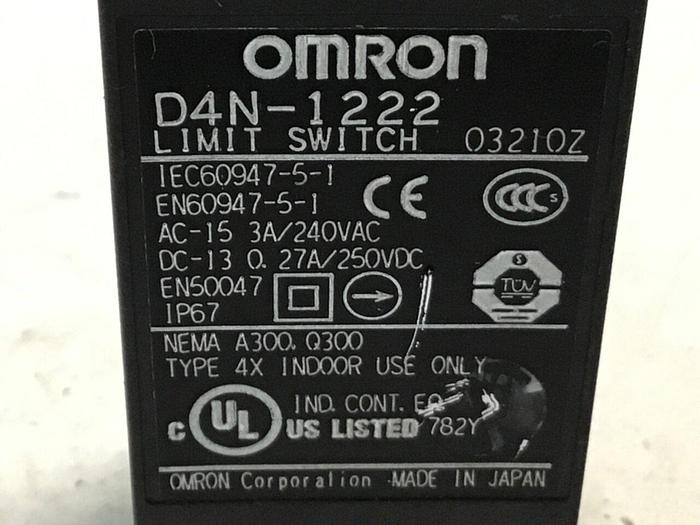 Used OMRON Limit Switch D4N-1222 #121654