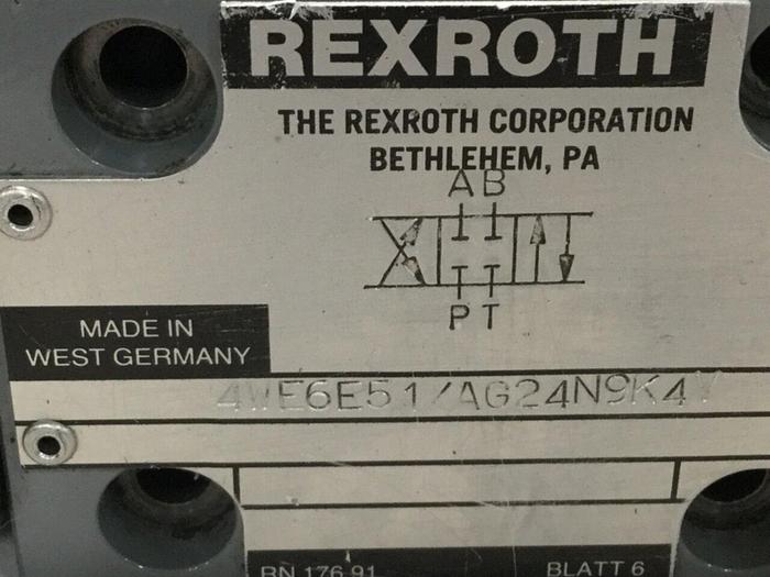Used REXROTH Valve 4WE6E51AG24N9K4 #110861