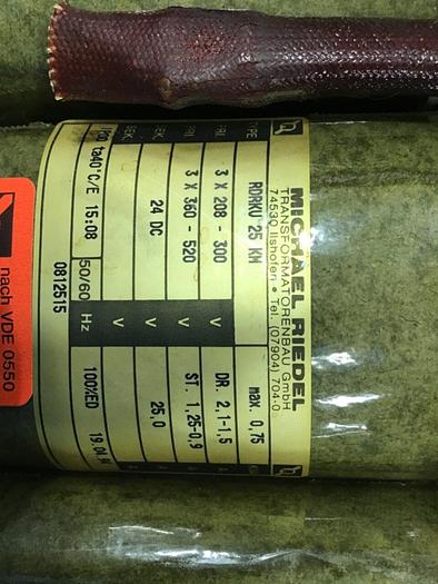 Used GENERAL ELECTRIC Transformer RDRKU 25 KM Used