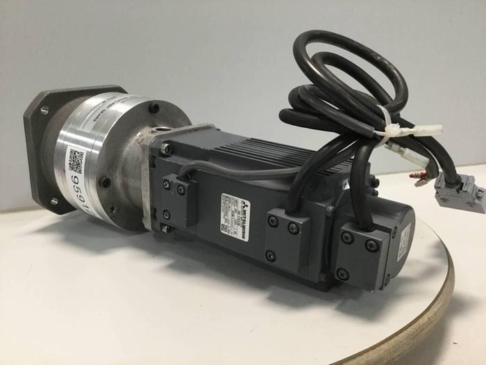 Used MITSUBISHI Servo Motor w/ Gear Motor HA-FH33B Used