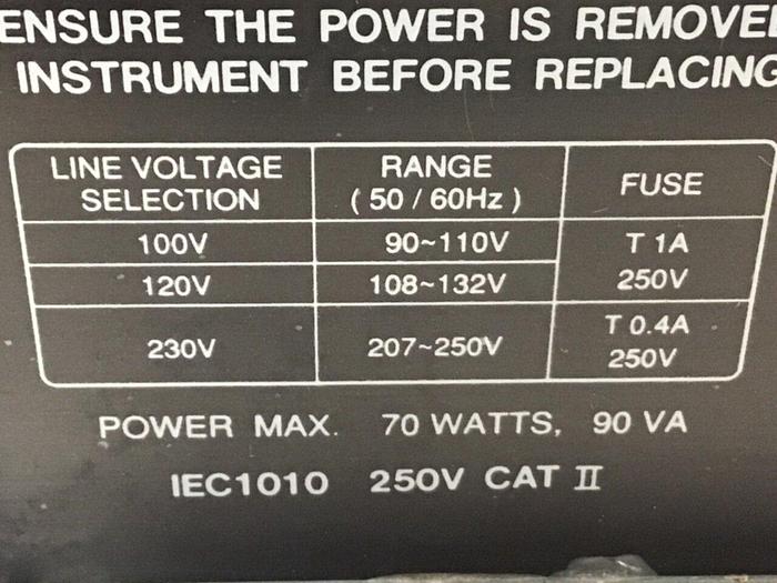 Used GW INSTEK Oscilloscope GOS-6112 #119527