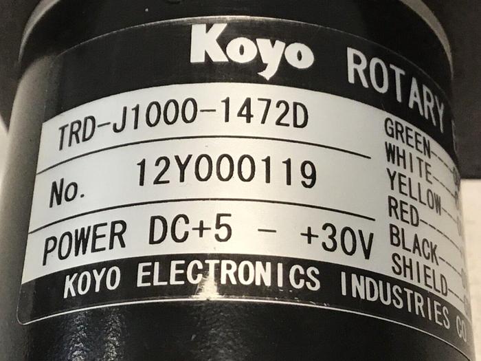 Used KOYO Rotary Encoder TRD-J1000-1472D #131333