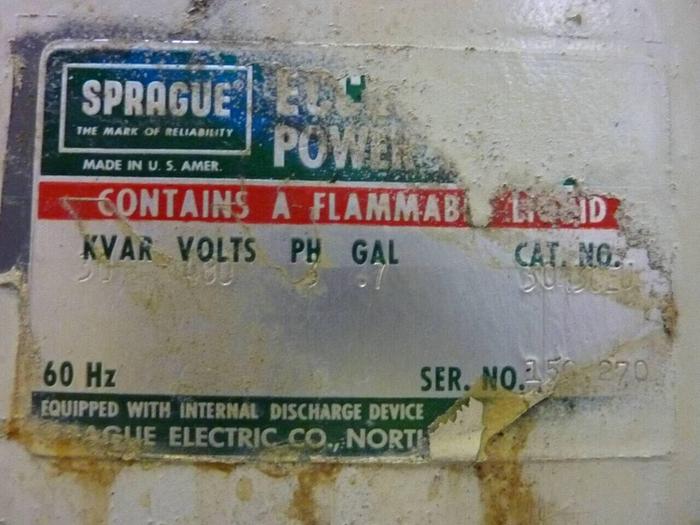 Used SPRAGUE Power Capacitor 3043CEU #65319