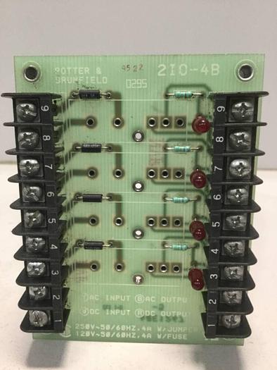 Used POTTER & BRUMFIELD Circuit Board 2I0-4B #100232