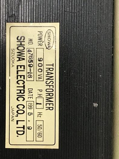 Used SHOWA 900 VA Transformer 47659-16 #117909