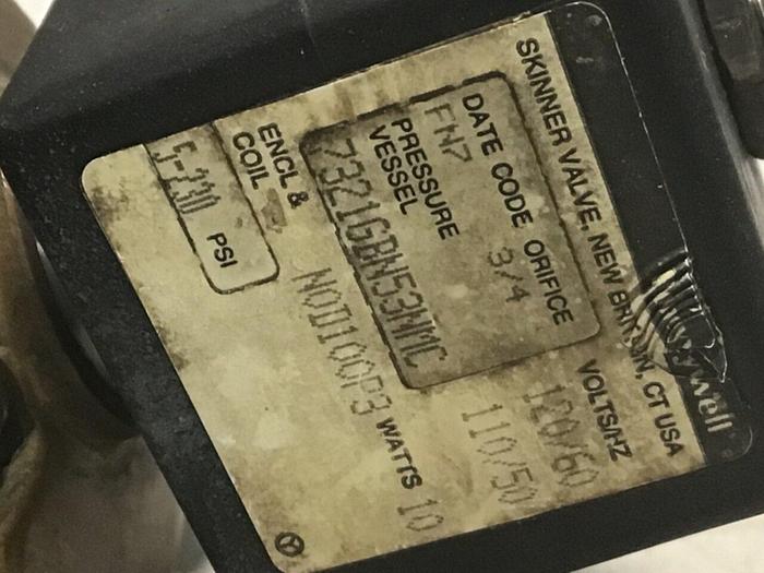 Used HONEYWELL Skinner Valve 7321GBN53NMC #124264