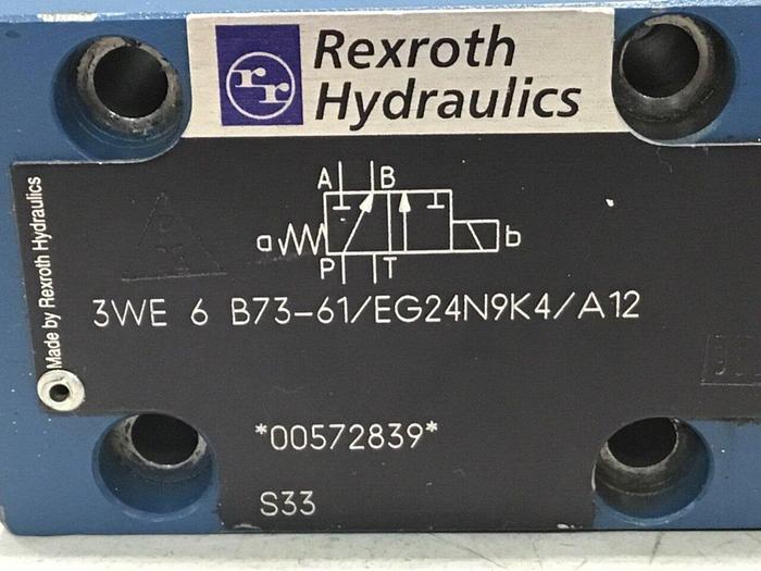 Used REXROTH Valve 3WE6B73-61/EG24N-K4/A12 #129897
