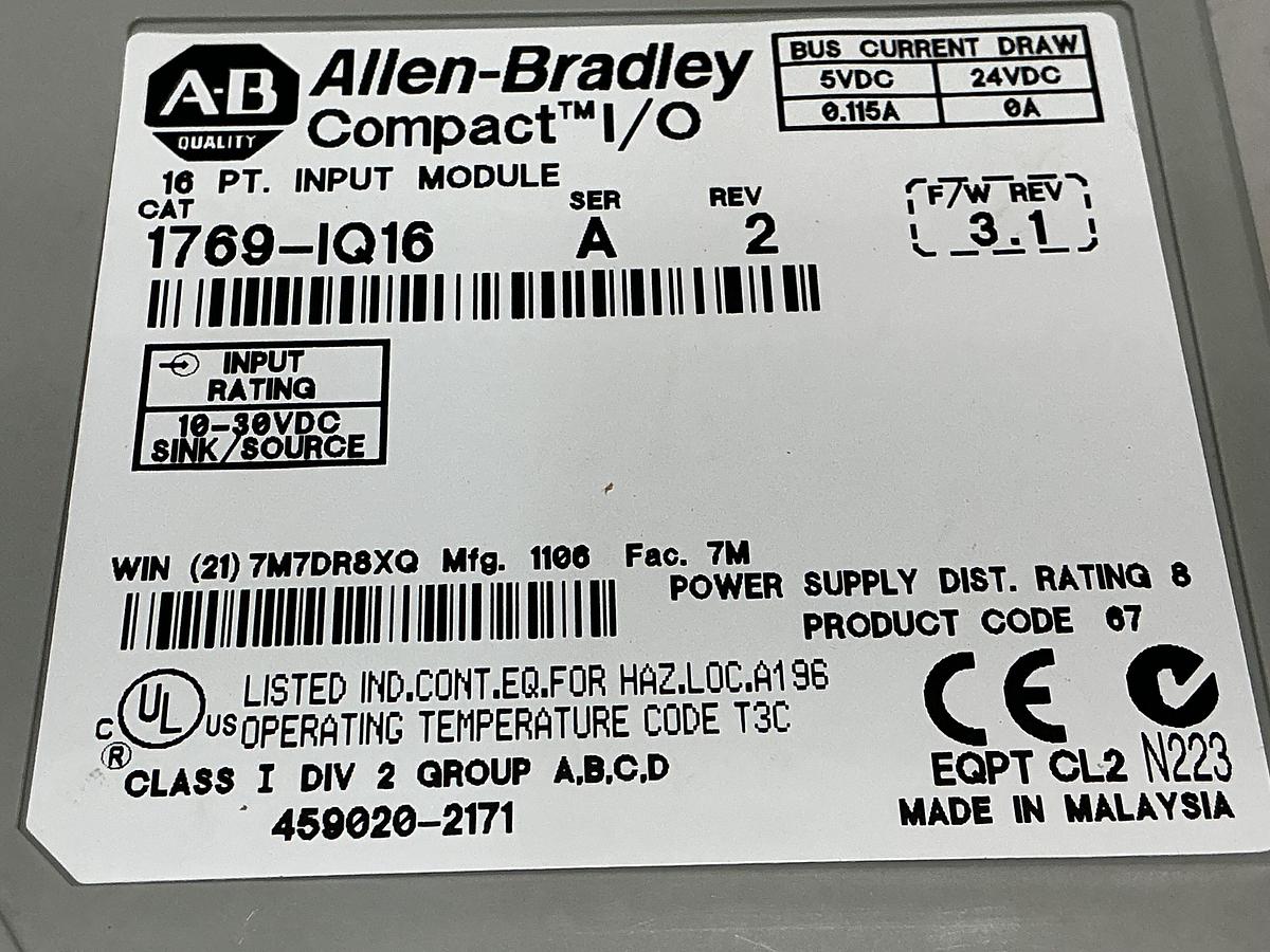 Used ALLEN BRADLEY 1764-28BXB SER B