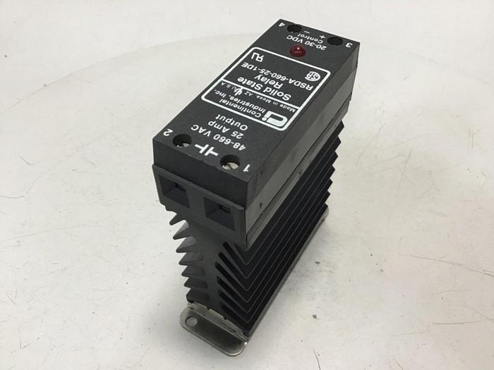 Used CONTINENTAL INDUSTRIES Solid State Relay RSDA-660-25-1DE #134754