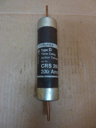 Used GOULD / SHAWMUT 200 Amp Fuse CRS200 #26866