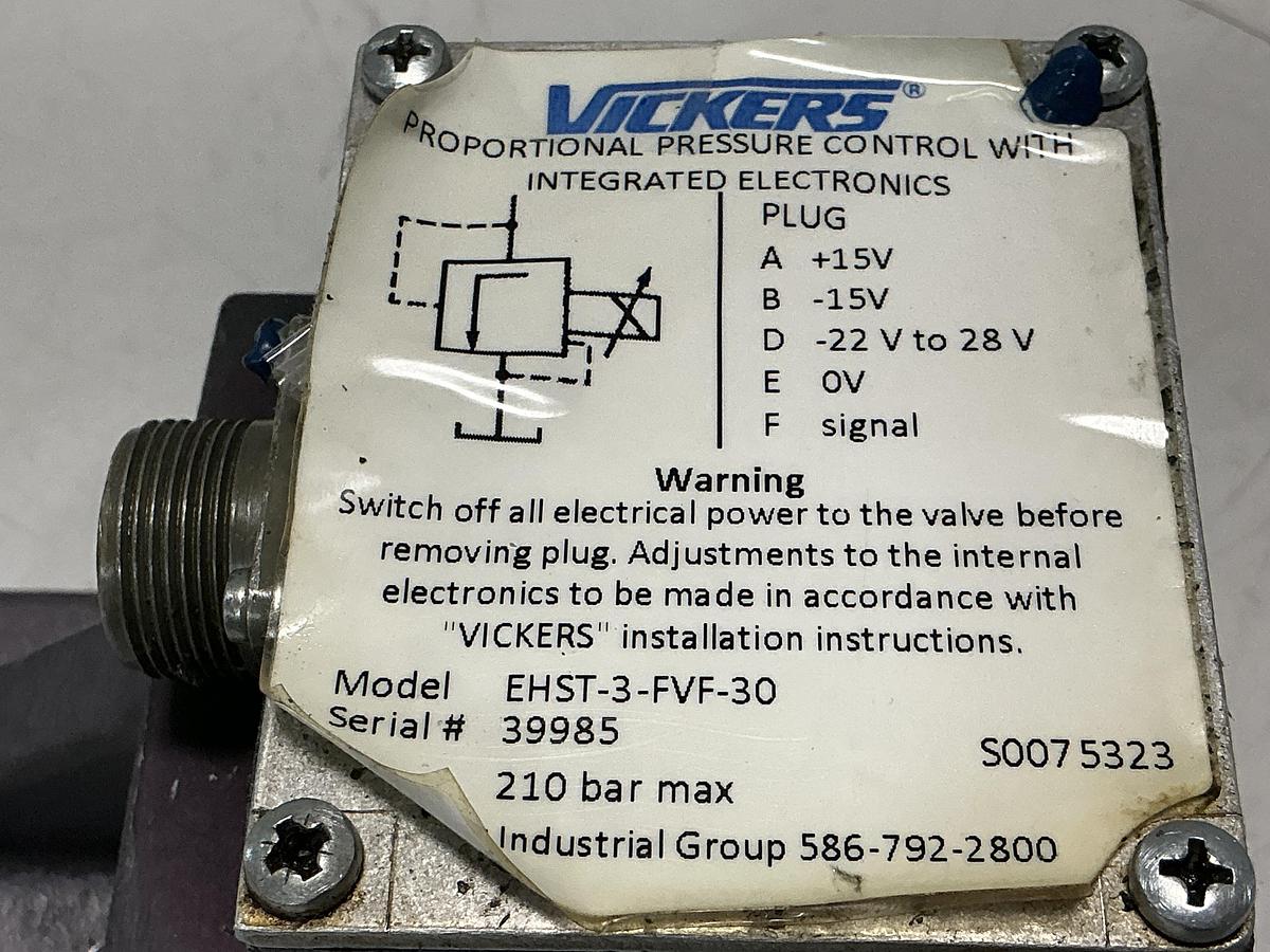 Used VICKERS EHST-3-FVF-30