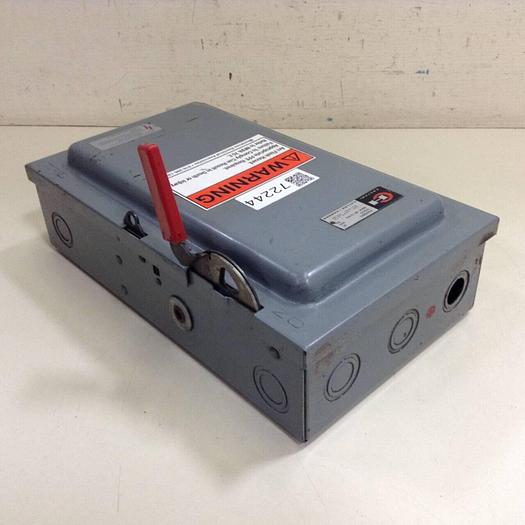 Used CUTLER HAMMER Heavy Duty Safety Switch DH361 #72244