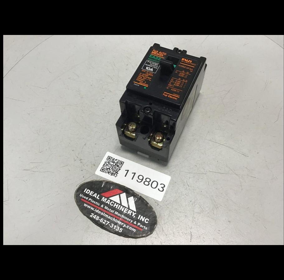 Used FUJI ELECTRIC 10 Amp Circuit Breaker EA32-10 Used