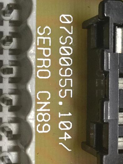 Used SEPRO ROBOTIQUE Circuit Board 07S00955.104 #105035