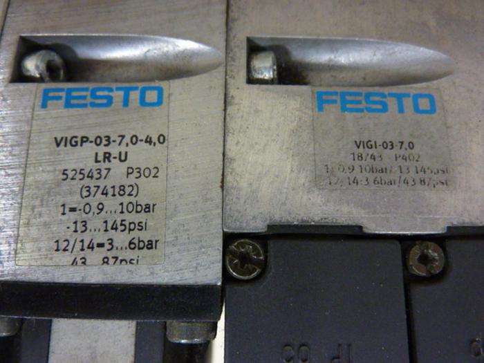 Used FESTO Control Block w/ Valves IFB8-03 #52810