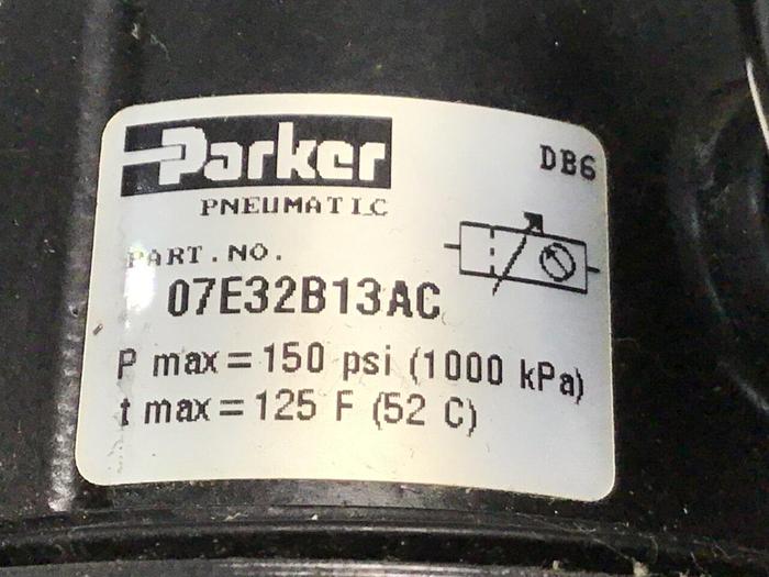 Used PARKER Filter Regulator 07E32B13AC #130714