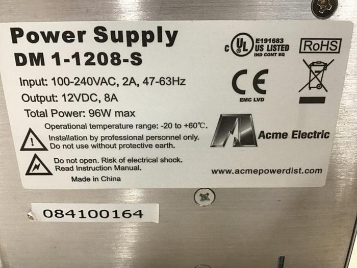 Used ACME ELECTRIC Power Supply DM1-1208-S #144191