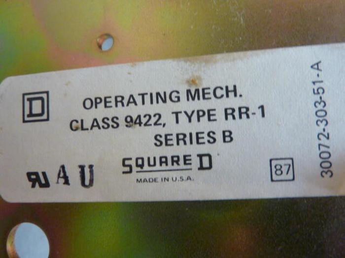 Used SQUARE D Breaker Operating Mechanism 9422-RR-1 Used