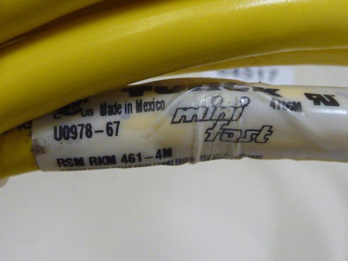Used TURCK ELEKTRONIK Cable RSM RKM 461-4M #64517