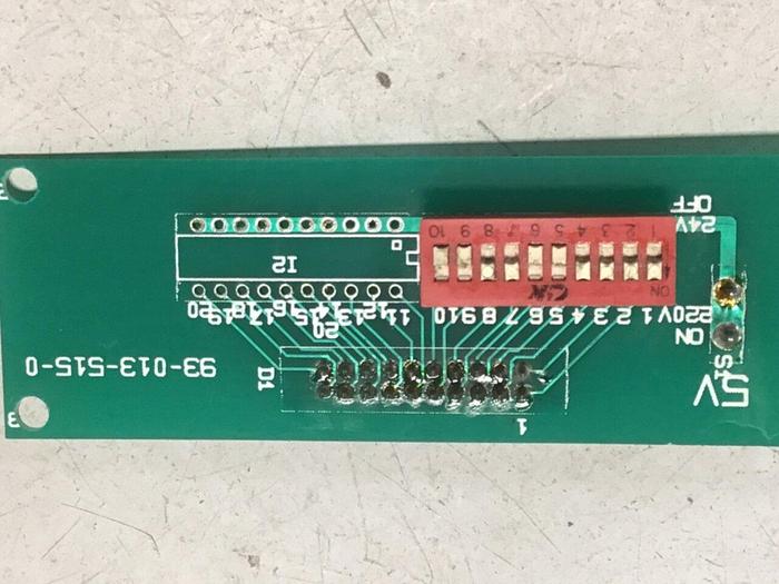 Used MOLD MASTER BackPlane Circuit Board 93-013-515-0 #125125