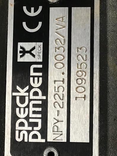 Used SPECK PUMP Pump NPY-2251.0032 #119569