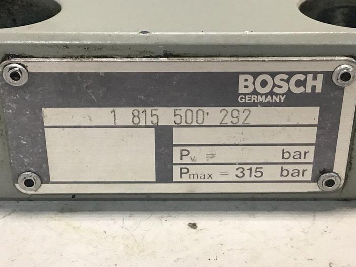 Used BOSCH Valve 1 815 500 292 #132144