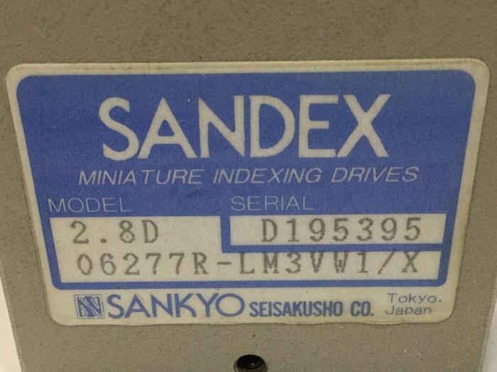 Used SANDEX Indexing Drive 2.8D 06277R-LM3VW1/X #102265