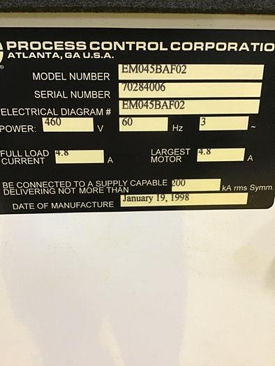Used PROCESS CONTROL Vacuum Pump VE03CNMN03 Used
