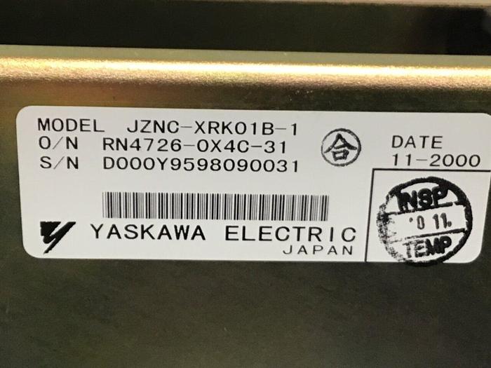Used YASKAWA Robot Controller JZNC-XRK01B-1 #124807