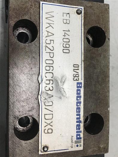 Used BATTENFELD Valve WKA52P06C63A0/DX9 #137393