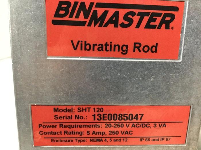 Used BIN MASTER Vibrating Rod SHT120 #111177